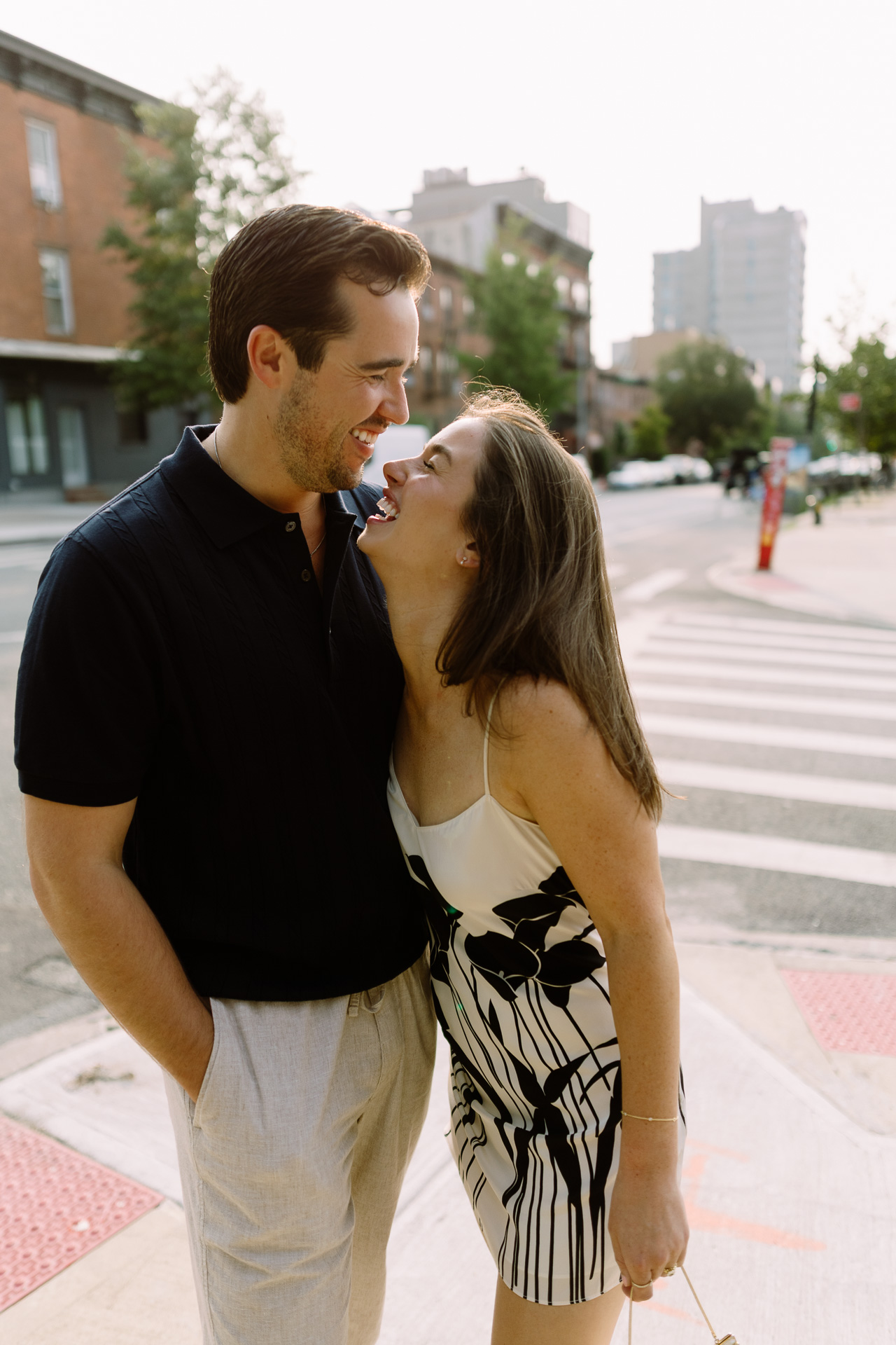 Black and white floral mini in Williamsburg